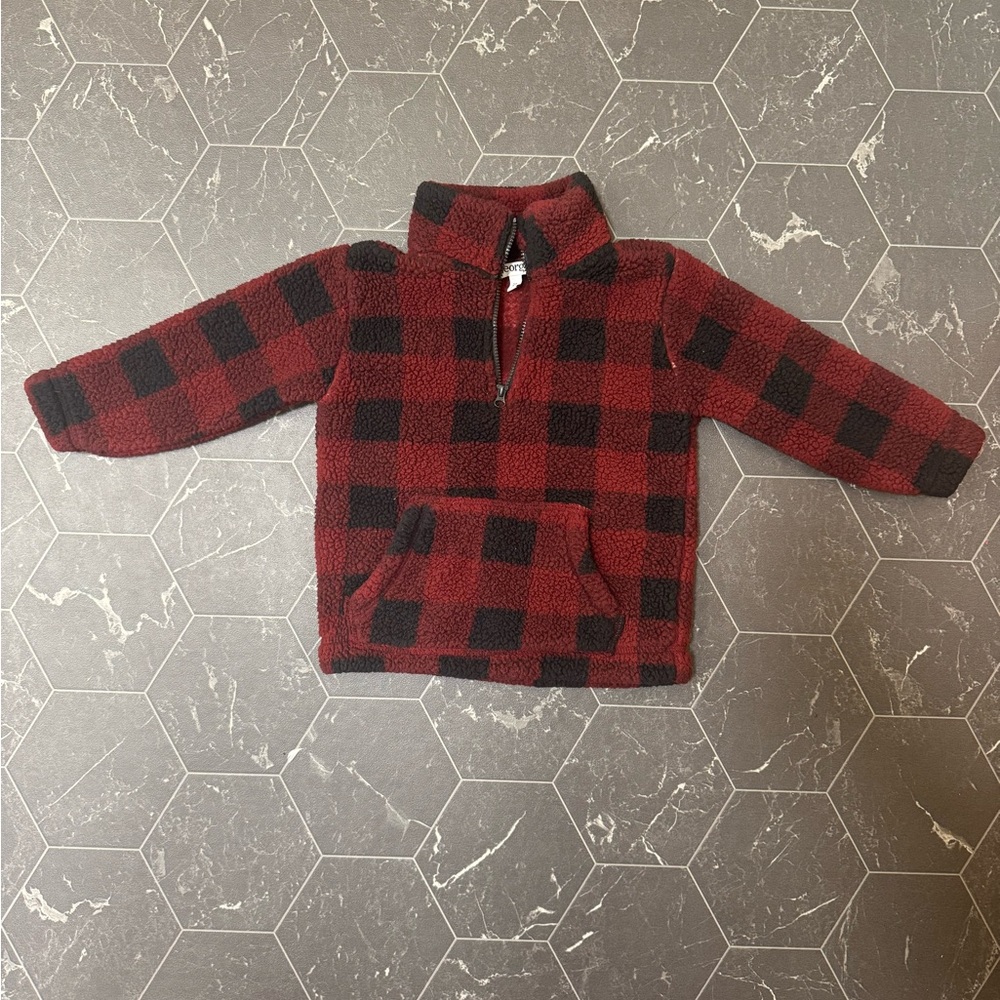 George Red and Black plaid sweater